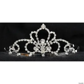 2 1/4" Rhinestone Silver Adult Tiara