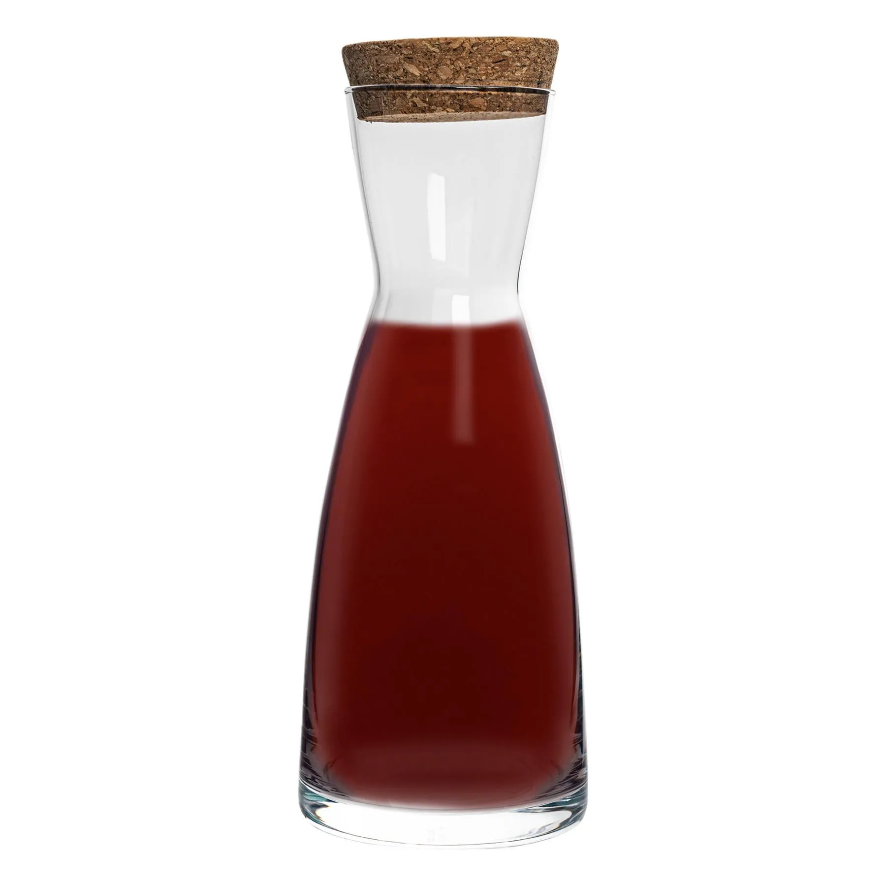 285ml Ypsilon Glass Carafe with Cork Lid - By Bormioli Rocco