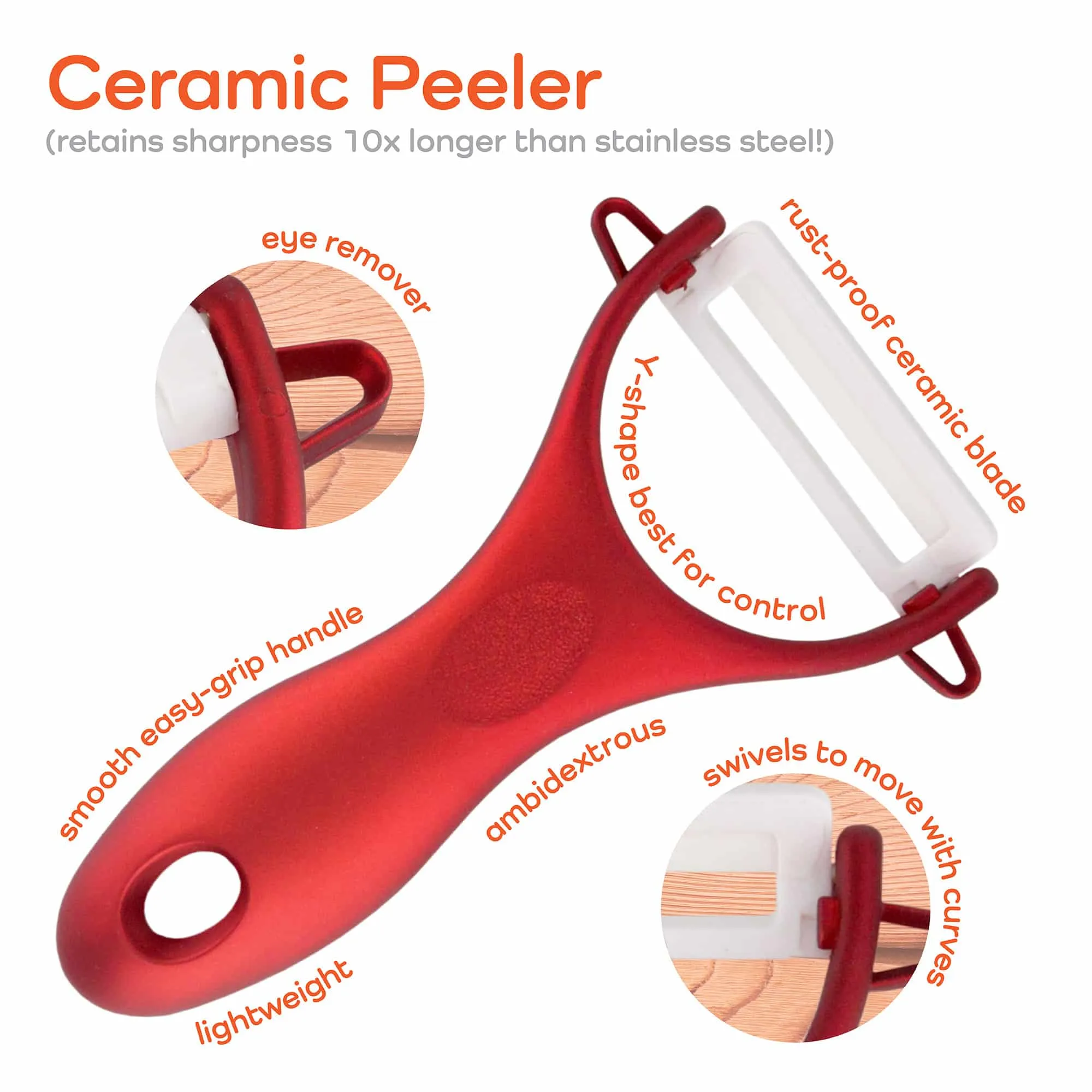 5-in-1 Kitchen Shears Set with Food Peeler