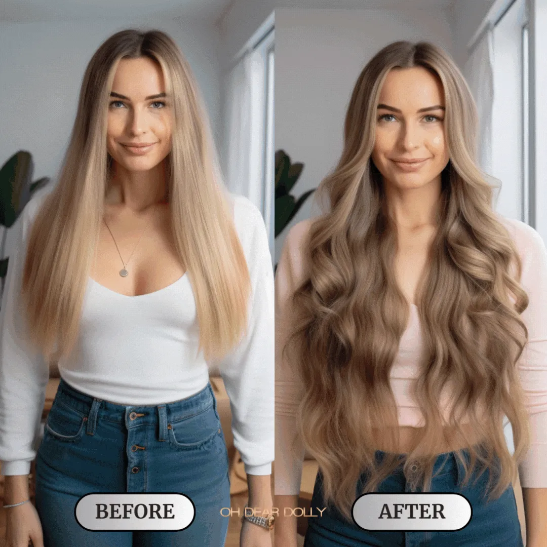 #60 Light Blonde｜Luxury Russian Remy Human Hair, Double Drawn, Tape Extensions