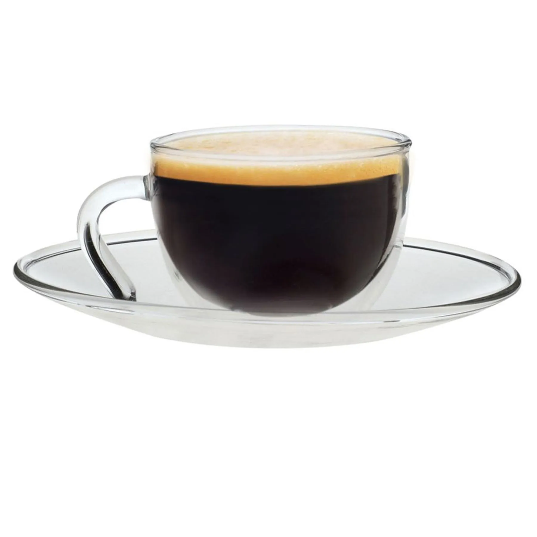 60ml Minimus Glass Espresso Cup & Saucer Set - By Argon Tableware