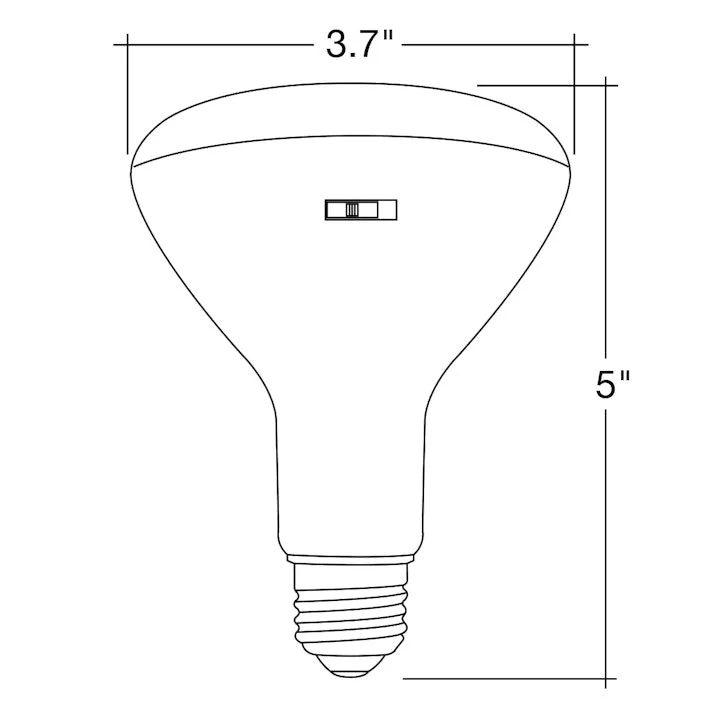 6PK BR Series: 5-CCT LED Bulb, PAR30 75W Equivalent, 8W, 120V