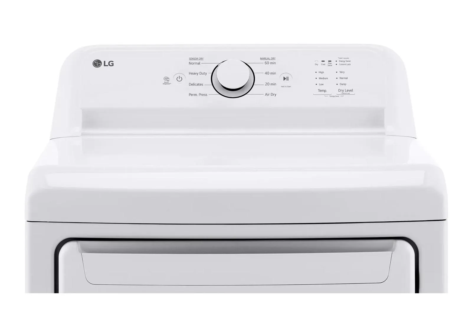 7.3 cu. ft. Ultra Large Capacity Rear Control Electric Energy Star Dryer with Sensor Dry - (DLE6100W)