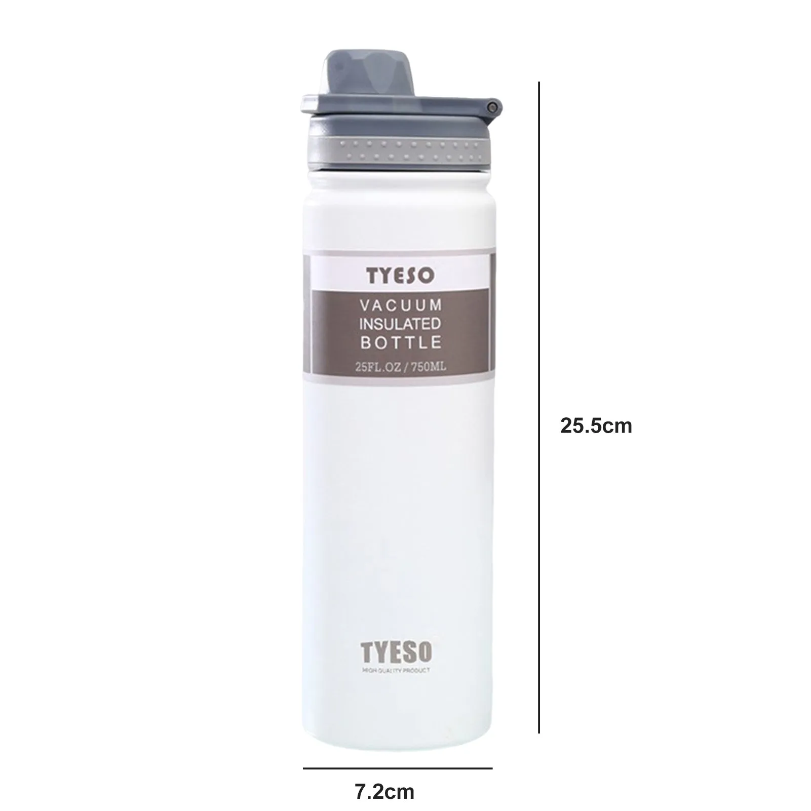 750ml Tyeso - Insulated Vacuum Steel Bottle (Hot/Cold)