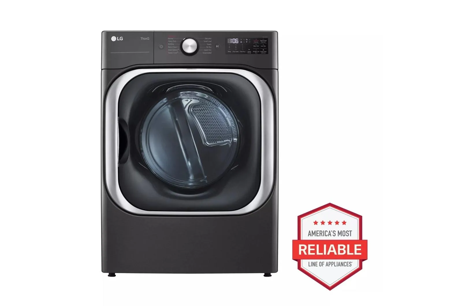 9.0 cu. ft. Mega Capacity Smart wi-fi Enabled Front Load Electric Dryer with TurboSteam(TM) and Built-In Intelligence - (DLEX8900B)