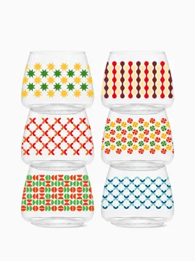 Abstract Christmas Pattern - POP 12oz Rocks