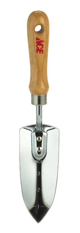 Ace 12 in. Steel Hand Transplanter Wood Handle