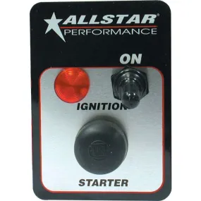 Allstar Performance Standard Ignition Switch Panel w/ Pilot Light