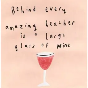 Amazing Teacher Wine Card