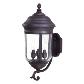 Amherst 22 in. 3 Lights Outdoor Wall Lantern Bronze Finish