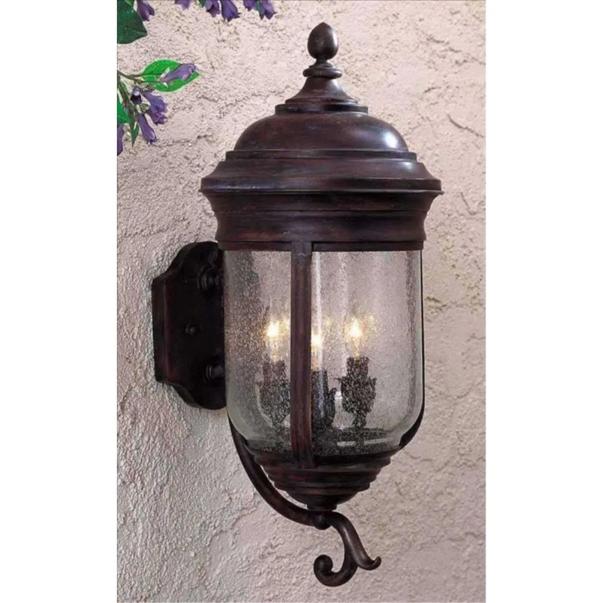 Amherst 22 in. 3 Lights Outdoor Wall Lantern Bronze Finish