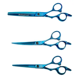 Animal House Prof. Series 6” 3 Piece Kit with 40 Tooth Thinner – BLUE (WH)