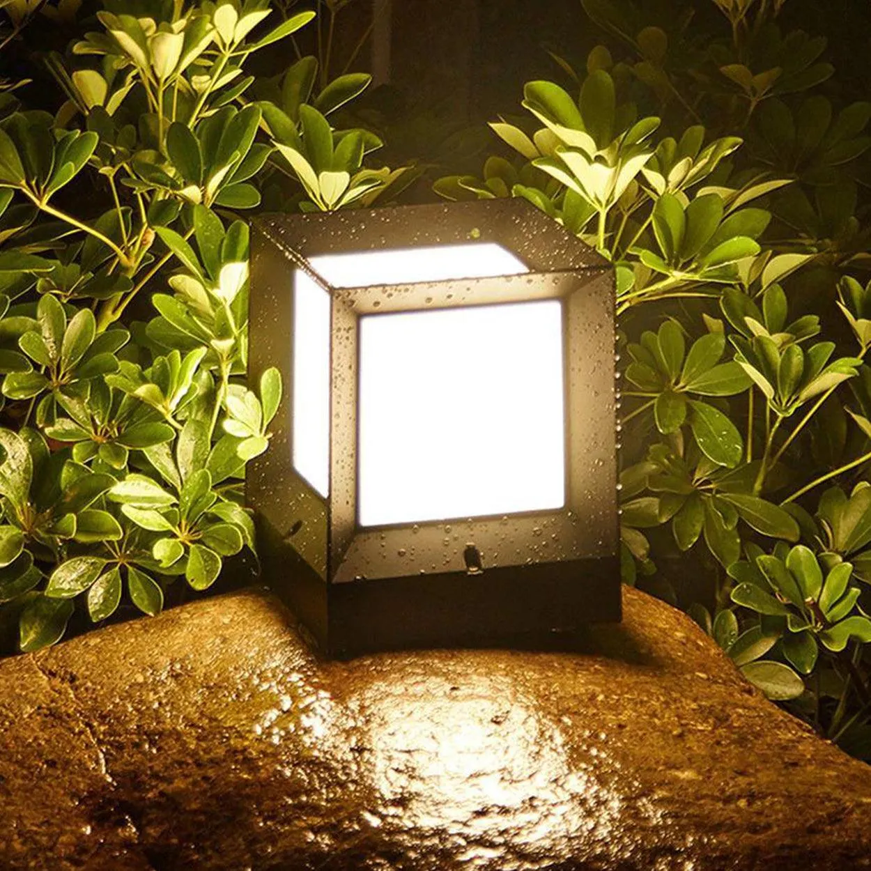 ANKUR SQUARE METAL OUTDOOR GATE POST LIGHT