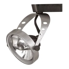 AR-111, 12V, 50W Elliptical Fixture in Brushed Steel