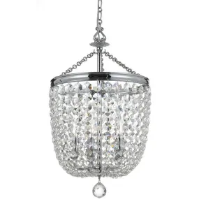 ARCHER 5 LIGHT CHANDELIER, POLISHED CHROME