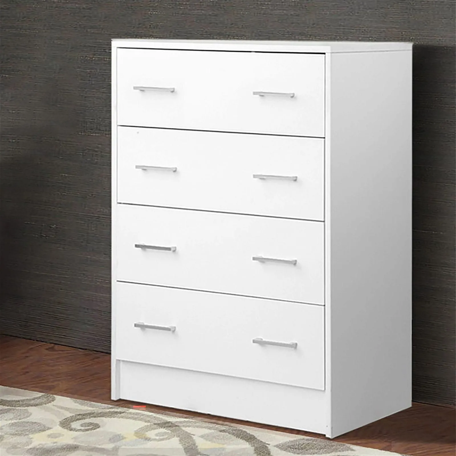 Artiss 4 Chest of Drawers - ANDES White