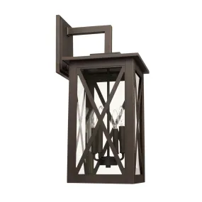 Avondale Coastal Outdoor Wall Lantern - 25" - Bronze