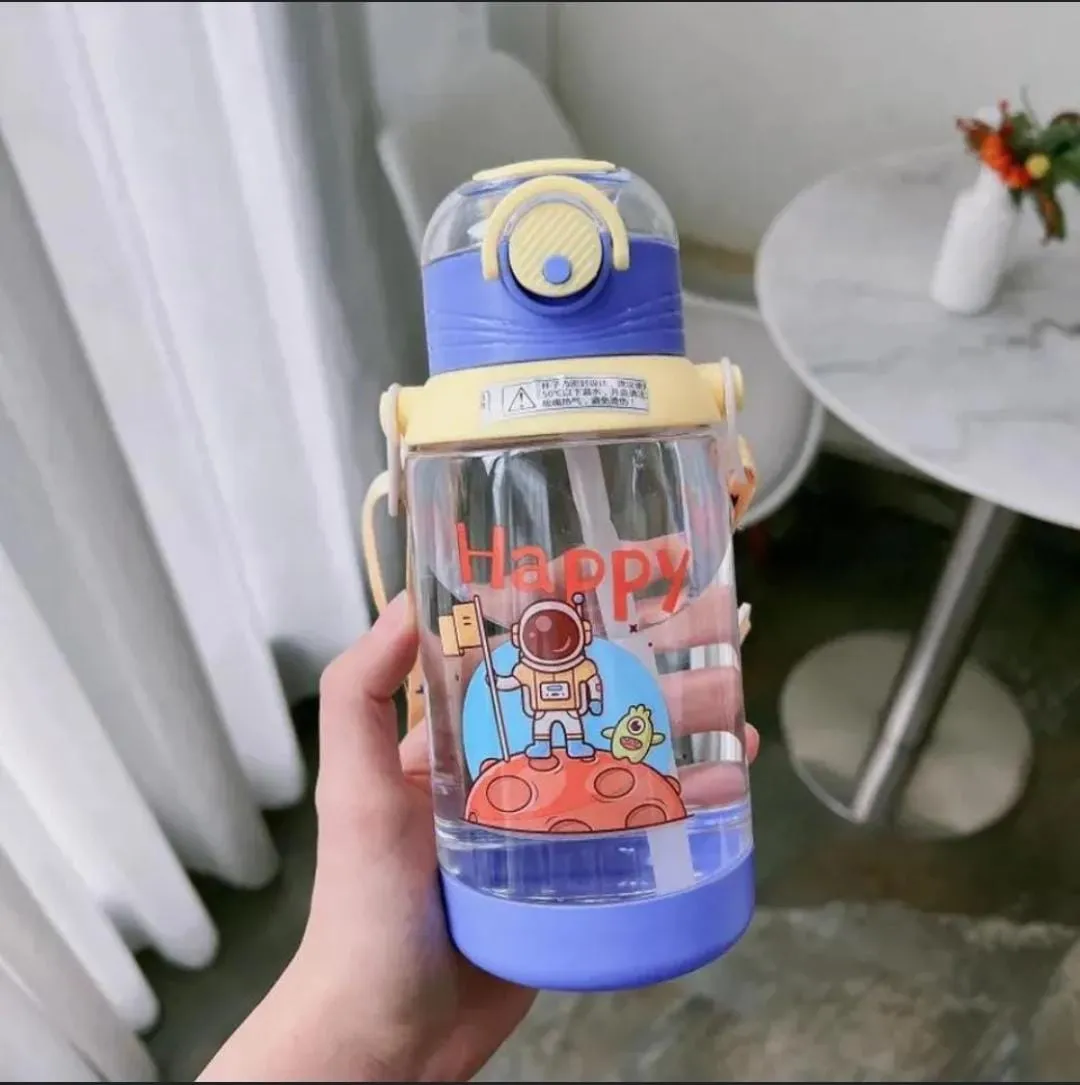 Back to school happy astro sipper water-bottle.(550ml)