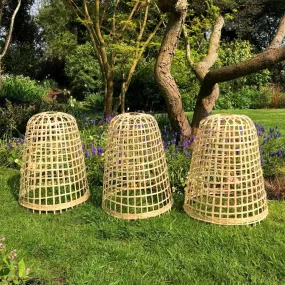 Bamboo Bell Cloche & Garden Plant Protection Cover - Medium