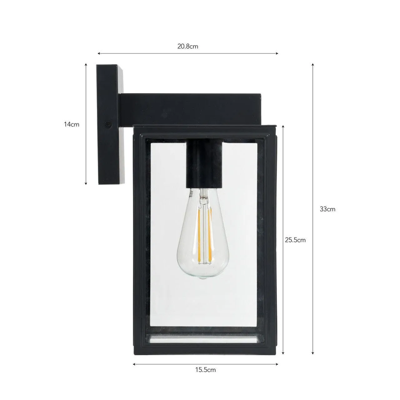 Belgrave Carriage Light | Carbon