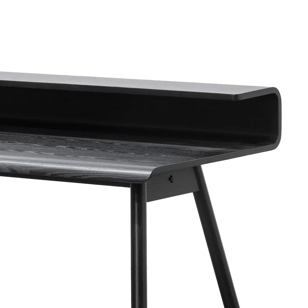 Belinda Wooden Home Office Desk - Full Black