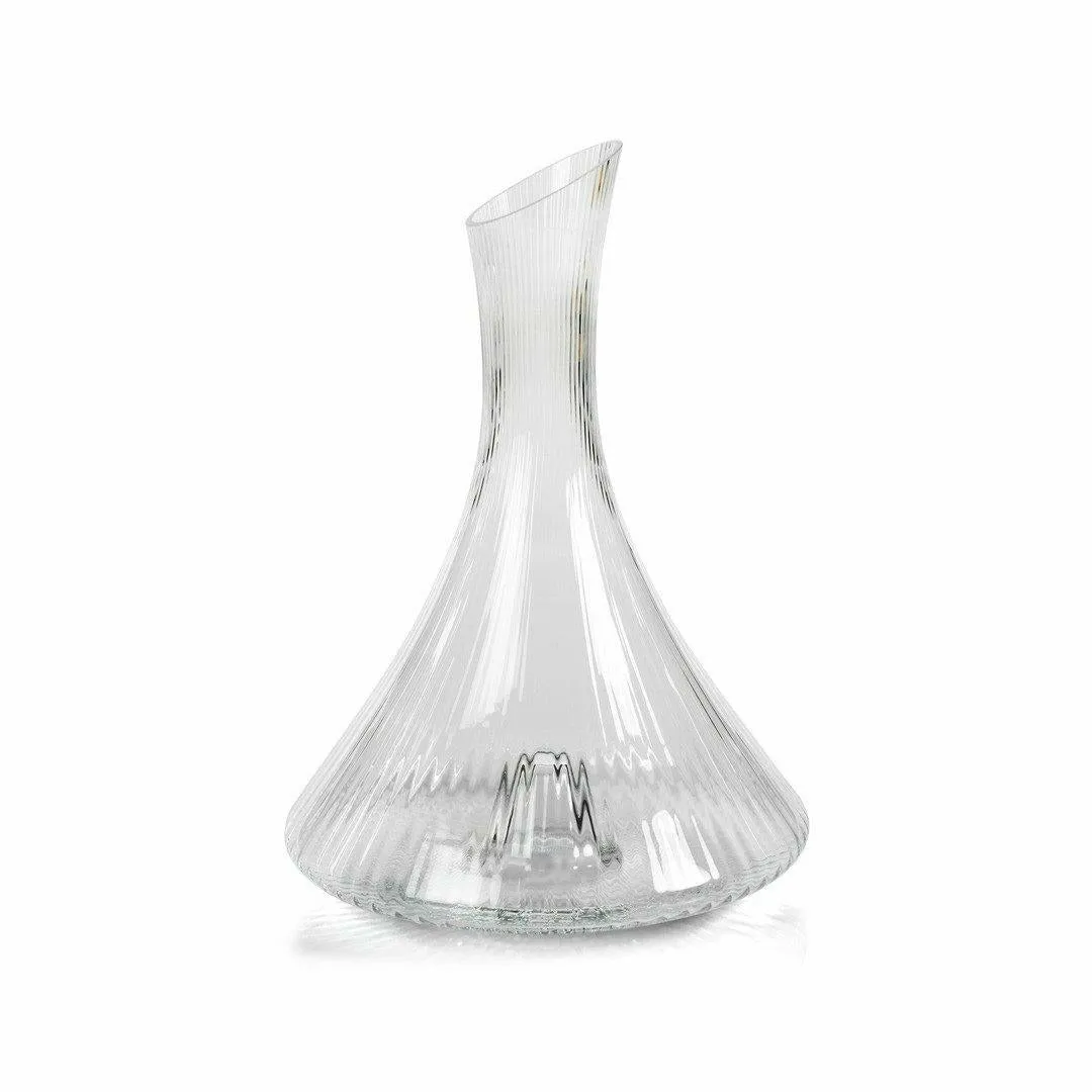 Benin Fluted Flask Glass Decanter