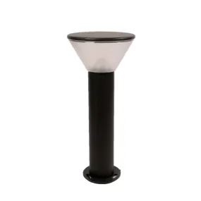 Black Cone-Shaped Garden Bollard