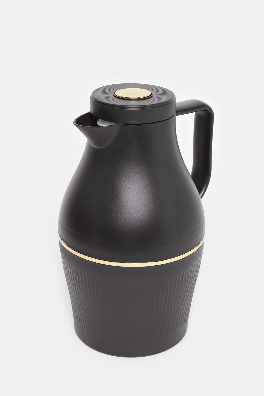 Black Plain Vacuum Flask