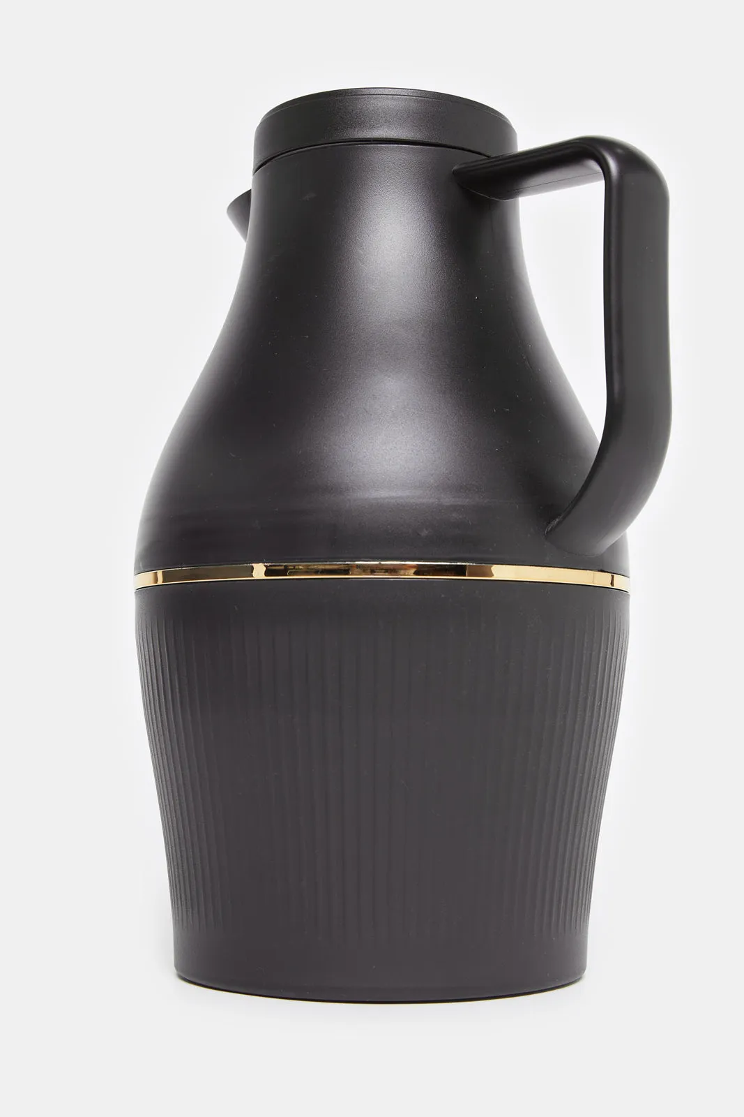 Black Plain Vacuum Flask