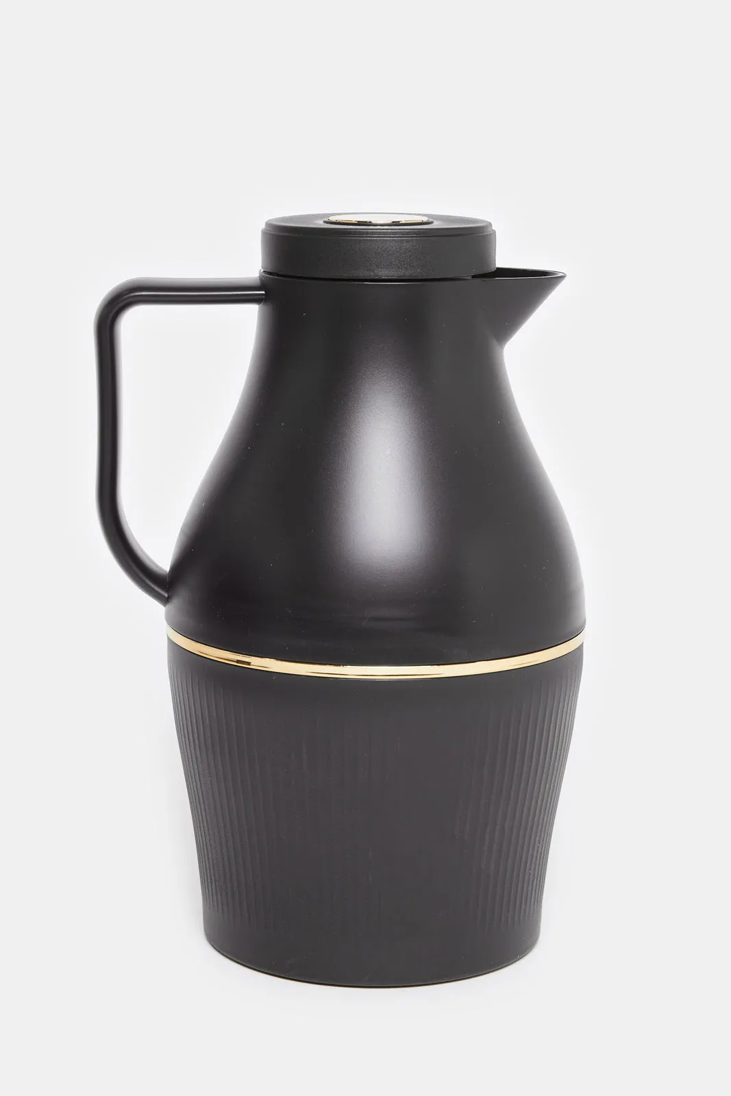 Black Plain Vacuum Flask