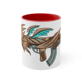 Blue Dragon Gun Accent Coffee Mug, 11oz