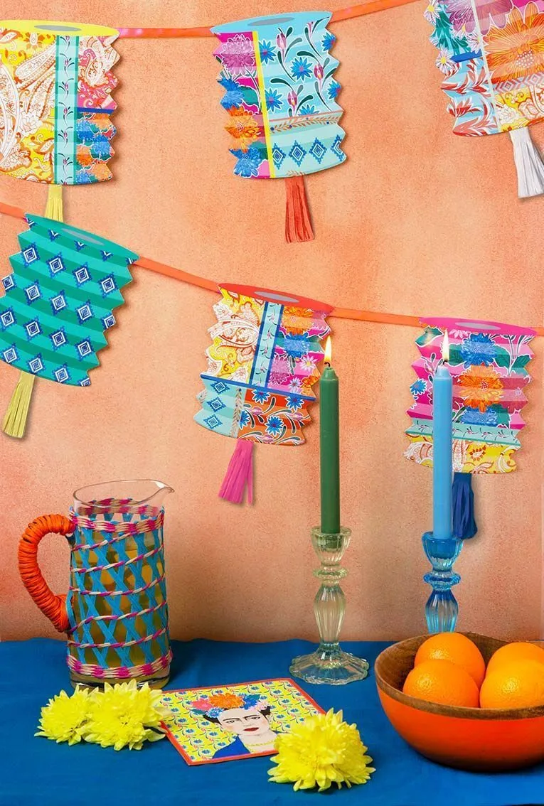 Boho Tassel Lantern Garland