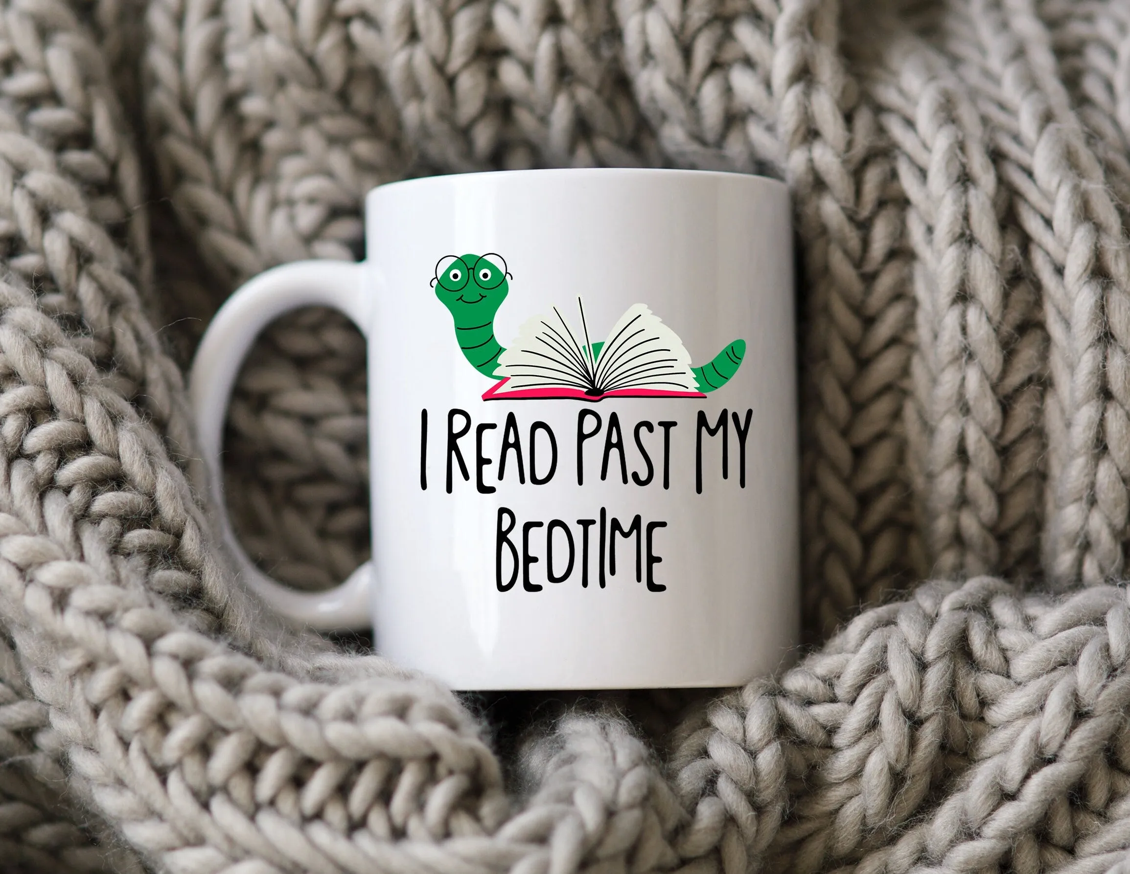 Bookworm Mug for Book Lover