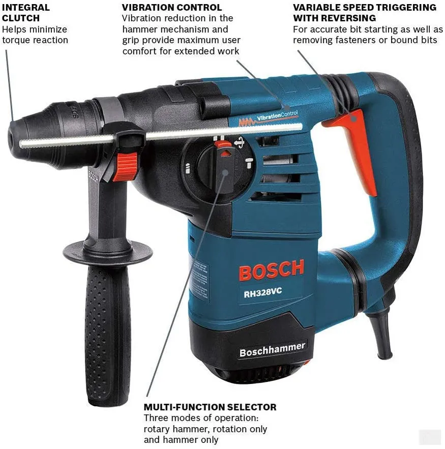 Bosch 1-1/8 In. SDS-Plus® Rotary Hammer RH328VC