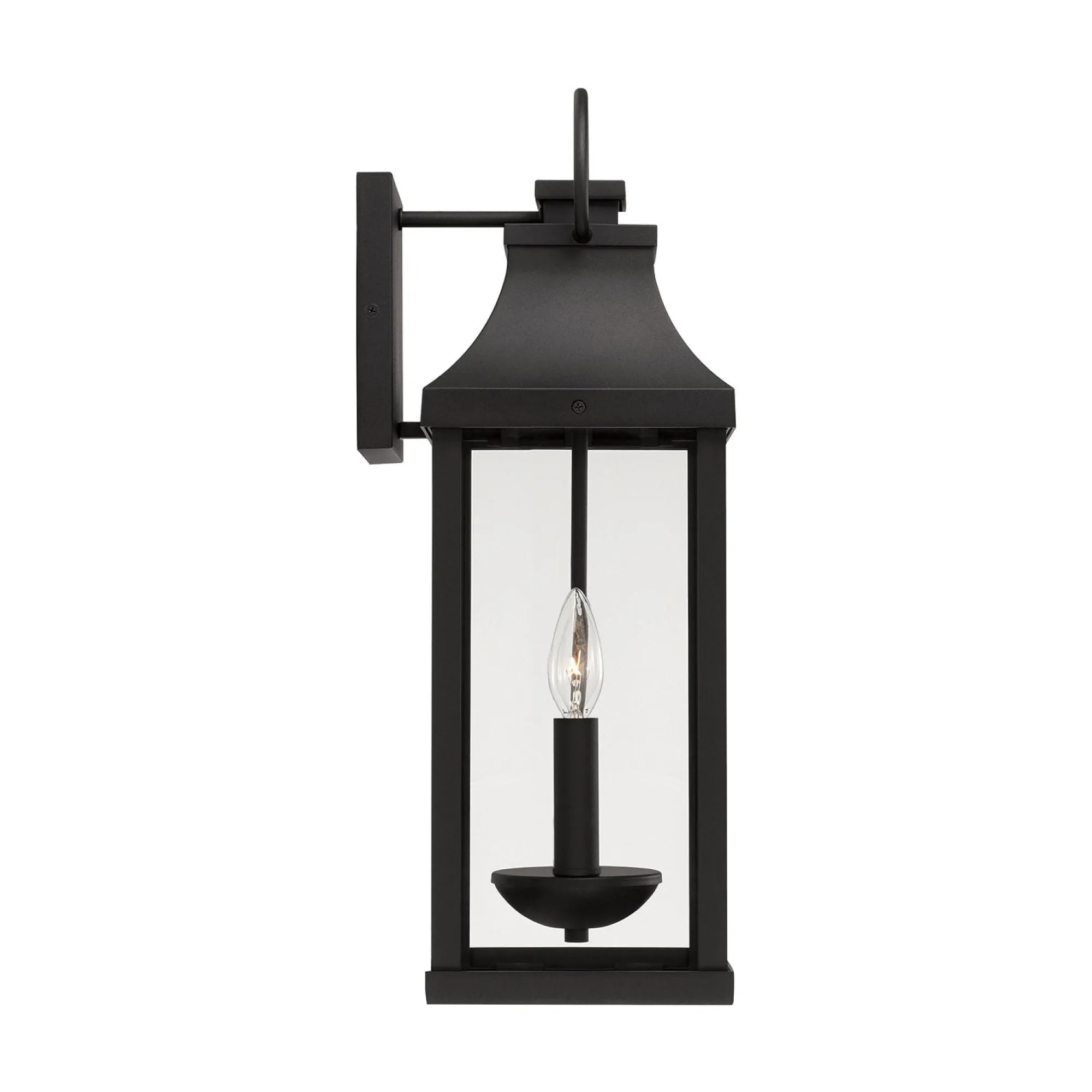 Bradford Coastal Outdoor Wall Lantern - 20.75" Black