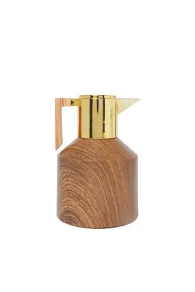 Brown And Gold Embellished Vacuum Flask