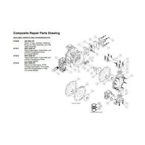 Buna Wet-End Kit for Diaphragm Pump Model 85627