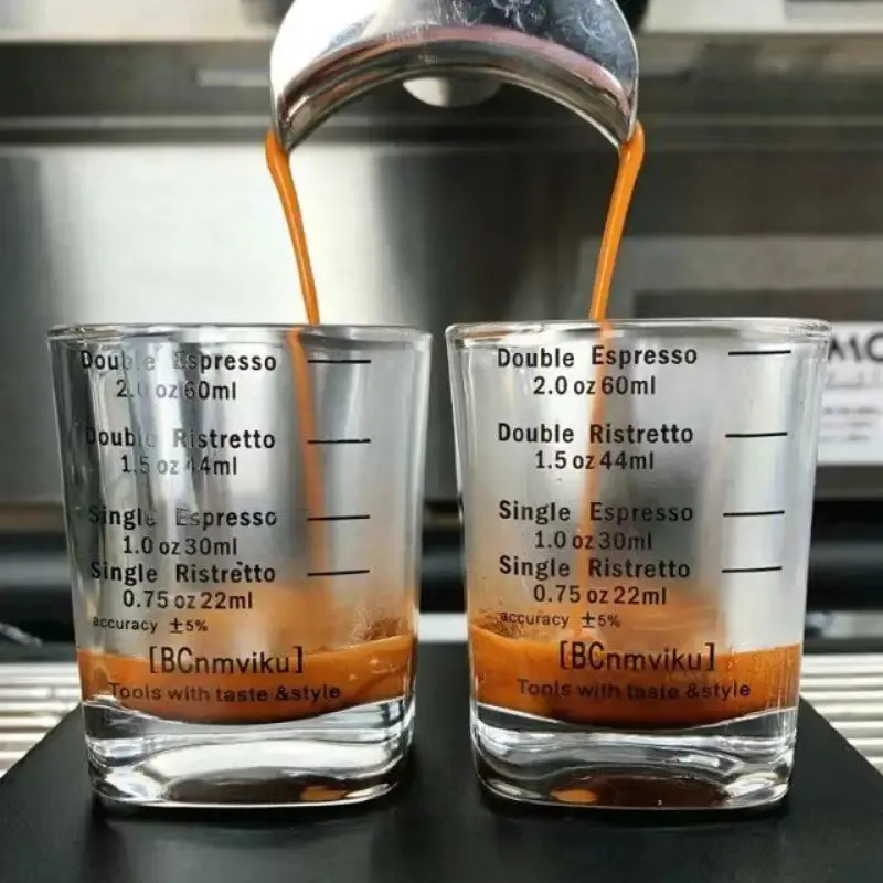 CAFE' 5 Boxes of 2 Coffee Shot Glass, Coffee Measuring Cup