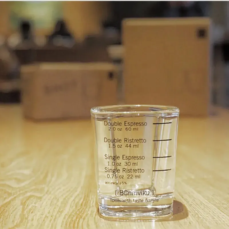 CAFE' 5 Boxes of 2 Coffee Shot Glass, Coffee Measuring Cup