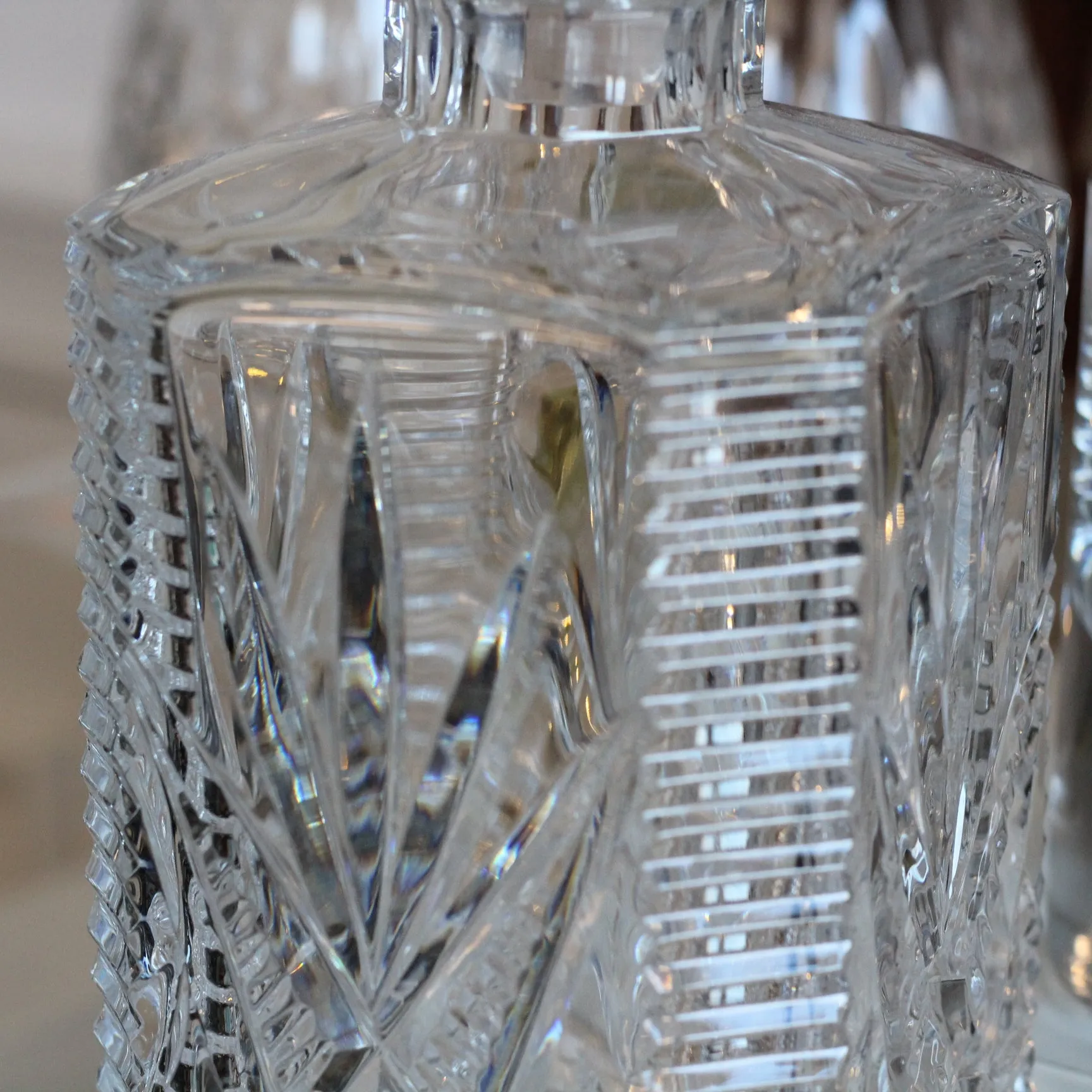 Carafe en cristal irlandaise