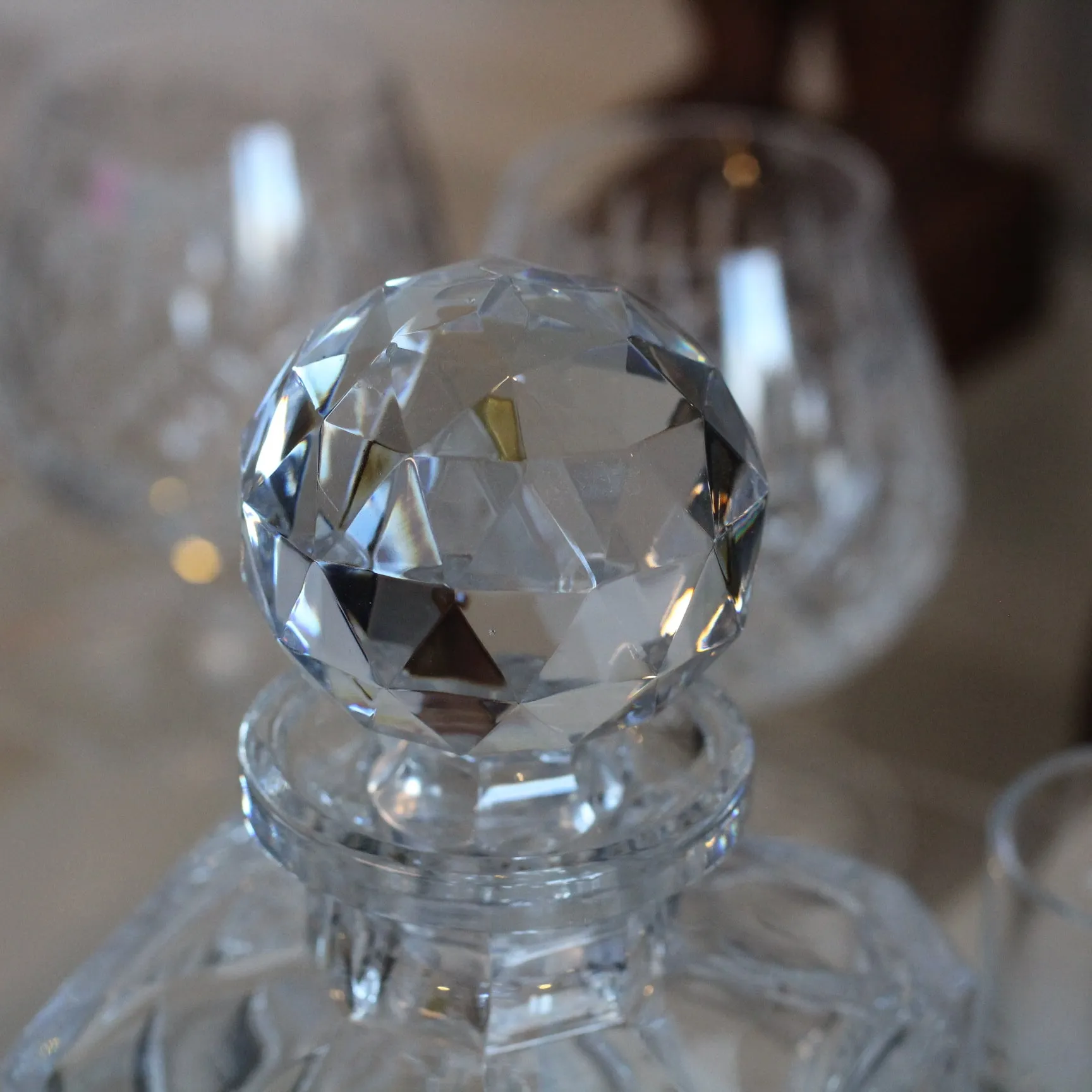 Carafe en cristal irlandaise