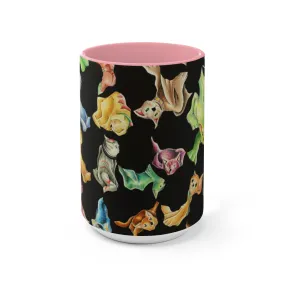 Cat Pattern Accent Mug