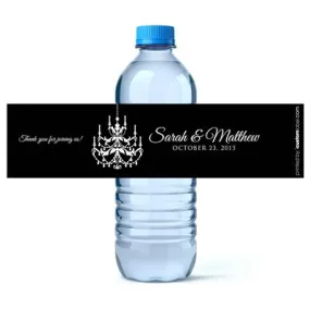 Chandelier Water Bottle Labels