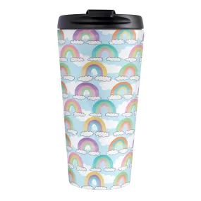 Colorful Rainbows Sky Pattern Travel Mug