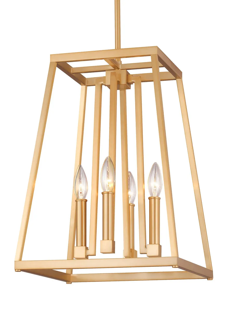 Conant Pendant in Gilded Satin Brass