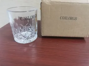 COXLORGB Wine glass, stem free glass beverage glass, transparent drinking glass