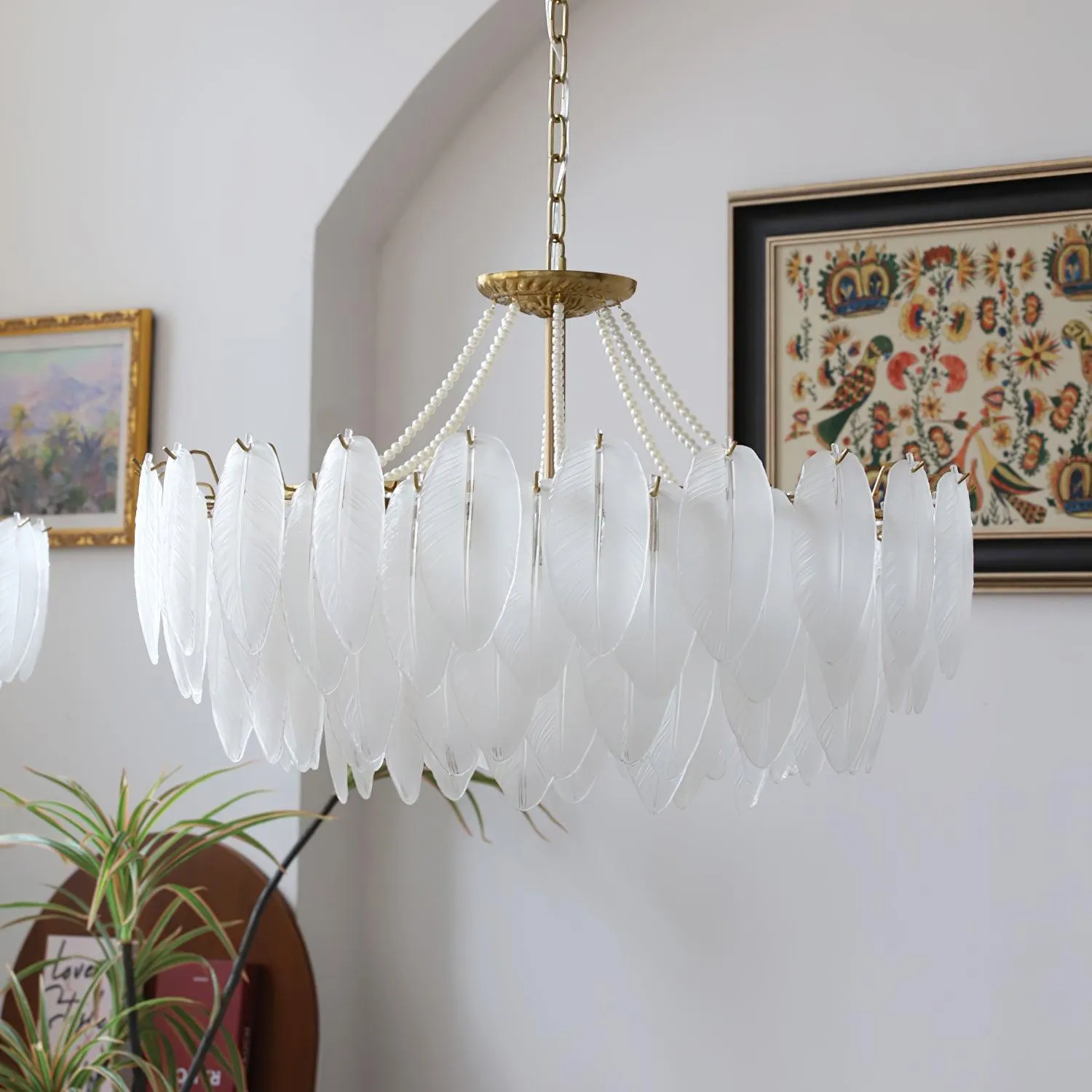 Crystal Feather Chandeliers