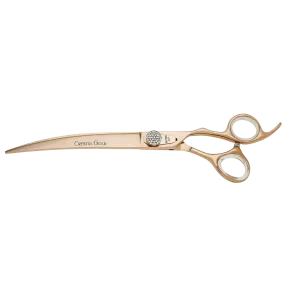 Crystal Gold Cobalt 8.5" Curve Shear by Geib