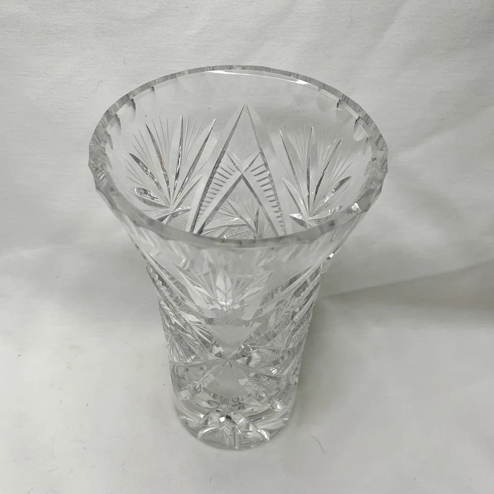 Cut Crystal Vase