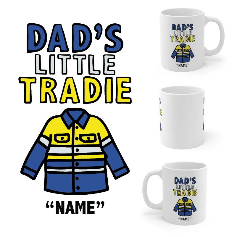 Dad's Little Tradies🚧 - Personalised Coffee Mug